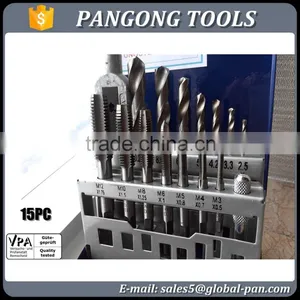 High Quality 15 Piece Taps & Drills Tap and Drill Set Drill Diameter 2.5 mm to 10.2mm thumbnail-5