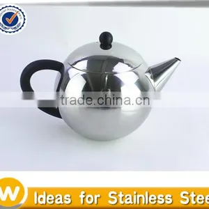 High Quality Mirror Finished Single Wall Stainless Steel Tea Pot thumbnail-4