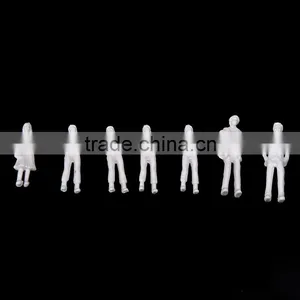 Model Figure, Plastic Miniature White Human Figure for 1/100 thumbnail-1