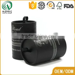 Special Black Custom Logo UV Printing Glossy Round Cardboard Box Wholesale thumbnail-3