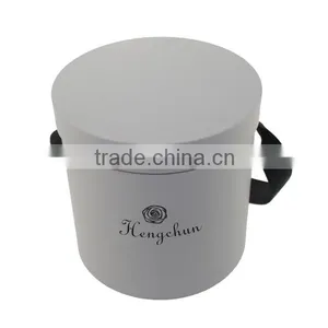 Custom White Color Cardboard Cylinder Packaging Box for Flower thumbnail-2
