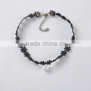Popular Hot Sale Black Lace Women Bracelet With Pearl thumbnail-3