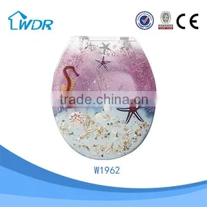 Sanitary Bathroom Poly Resin Color Chinese Slowly Down Toilet Cover thumbnail-2