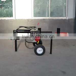 Hot Selling 42t 610mm Horizontal Hydraulic Wood Splitter for Sale With Log Tray From China thumbnail-1