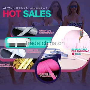 Hot Sales Colored Rubber Tape for Swimwear/underwear thumbnail-1