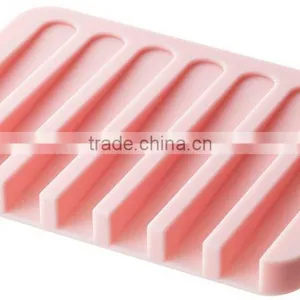 Unbreakable Colorful Bathroom Washable Silicone Soap Holder Drying Tray Soap Saver thumbnail-5