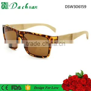 Big Shape Man Style Cheap Bamboo Sunglasses Cat.3 TAC Polarized Lens UV400 thumbnail-1