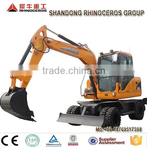 Garden Farm Excavator Japanese Engine Wheel Excavator With Backhoe for Sale thumbnail-2