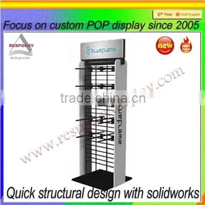 5 Layers Double Side Supermarket Display Metal Grid Shelf thumbnail-1