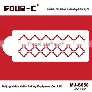 Quatrefoil Cake Side Stencil,decorating Stencil,fondant Stenciling thumbnail-1