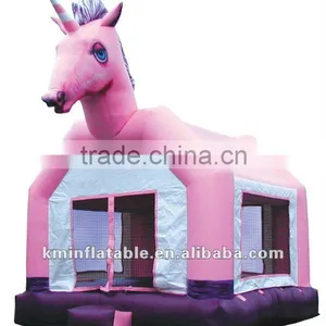 Unicorn Bounce House thumbnail-1