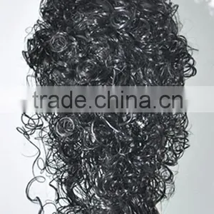 Long Black Crazy Afro Curls Wigs Football Fans Wig N344 thumbnail-3