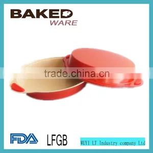 Round Pan Carbon Steel Cake Pan Baking Set With Silicone Handle thumbnail-3