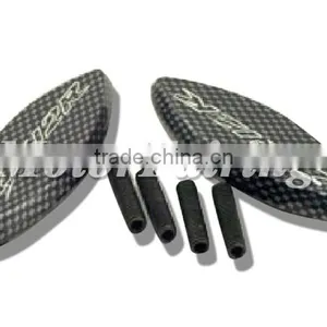 Mirror Base Plates for Kawasaki Ninja ZX-12R ZX12R ZX 12R 2000-2006 MT222-007 Carbon thumbnail-1