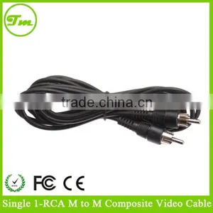 3M GOLD SINGLE RCA PHONO MALE M PLUG TO PLUG CABLE LEAD thumbnail-1