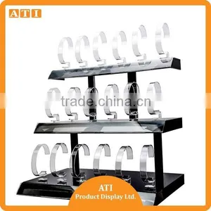 Countertop Clear Acrylic Block Phone Watch Display Stand Watch Holder thumbnail-3