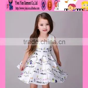 2016 New Arrived Boutique Fashiona Baby Little Girl Dresses Factory Price Kids Names of Girls Dresses thumbnail-1