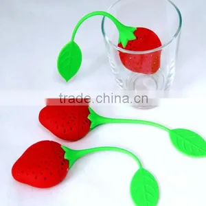 Silicone Tea Infuser Silicone Tea Bag Strawberry Shape Tea Infuser thumbnail-2