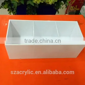 White Acrylic Plastic Box Customized thumbnail-2