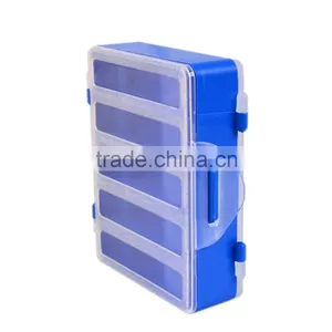 12.8 * 10 * 3.7cm Double Sided Transparent Visible Plastic Fishing Explosion Hook Set Box 10 Compartments thumbnail-3