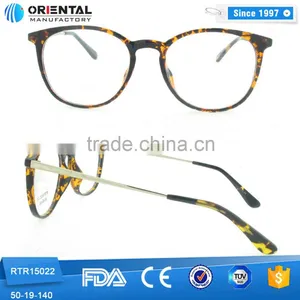2016 Fashionable TR90 Frame Rounded Shape With Metal Temples b Memory Glasses thumbnail-5