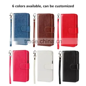 Separable Flip Wallet Leather Phone Case Cover With Lanyard Card Holders for Iphone 7 6 6s Plus 5s se for Coolpad Catalyst thumbnail-6