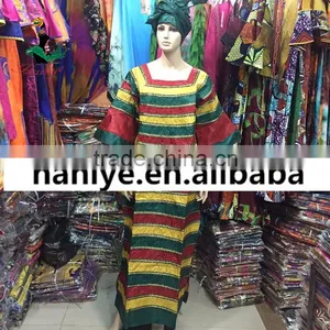 2016 Haniye African Bazin Riche Broderie Dress New African Bazin Riche Fashion Design Embroidery Long Dress thumbnail-2