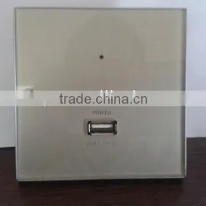 Wall Socket,USB Charger Socket,Glass Panel USB Charger thumbnail-1