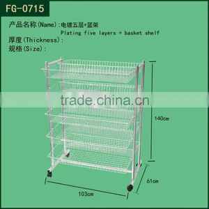 Favorites Compare Wire Metal Grocery Store Bracket Shelf thumbnail-1