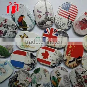 Custom Pocket Mirror Pu Compact Mirror thumbnail-1