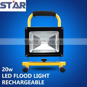 3 Years Warranty 20w High Brightness Portable Rechargeable Led Flood Light Hot Sale Factory Directly Price thumbnail-1