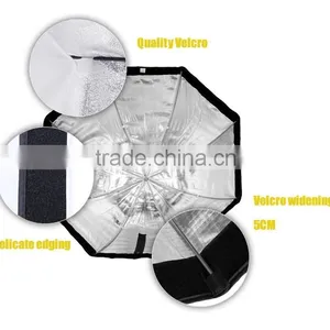 Wholesale Professional Speedlite Reflective Photo Umbrella Softbox 120cm 48" Octabox With Honeycomb Grips thumbnail-5