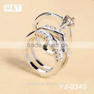 Jingli Jewelry Diamond Wedding Ring Set (YJ-343) thumbnail-4