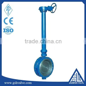 Long Neck Butterfly Valve With Manual Gearbox thumbnail-2