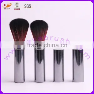 Retractable Synthetic Hair Makeup Brush With Red Color thumbnail-1
