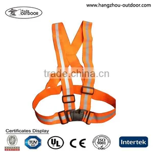 Orange Running Riding Simple Warning Reflective Safety Belt Vest thumbnail-1