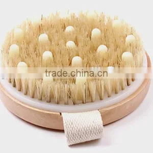 Wooden Bath Brush With Massager Dot thumbnail-2