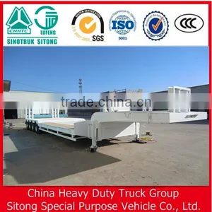 Chinese Truck Trailer 100T Low Bed Semi Trailer for Sale thumbnail-5