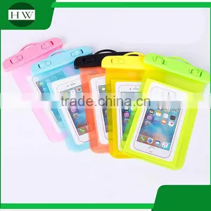 Custom Logo Printed Wholesale Outdoor Beach Bean Pvc Waterproof Gym Sport Cell Mobile Phone Dry Armband Case Arm Band Bag thumbnail-1