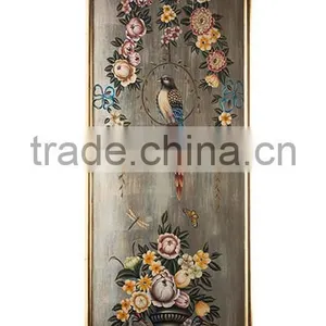 Antique Decorative Wall Picture, Luxury Silver Painted Wooden Hanging Picture, Classical Drawing Hanging Wall Art thumbnail-2