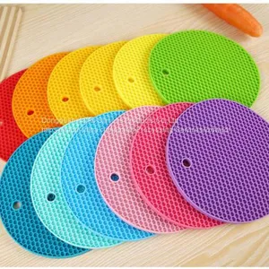 Silicone Honey Comb Design Dish Bowl Mat thumbnail-2