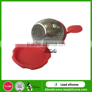 LFGB And FDA Certification Pear Shape Food Grade Silicone Tea Infusers thumbnail-2