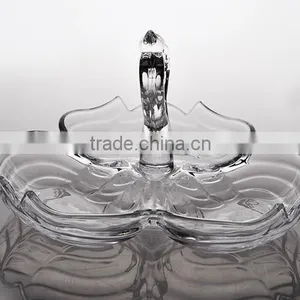 Swan Shaped Glass Plate for Candy,snacks,or Home Decoration,crystal Glassware thumbnail-6