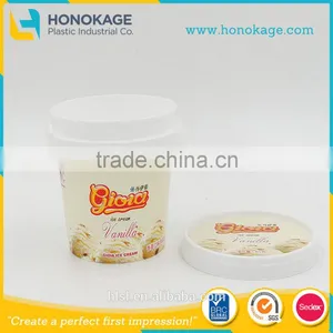 In Mould Labelling Disposable Ice Cream Containers,white Ice Cream Container With Spoon,plastic Ice Cream Containers thumbnail-1