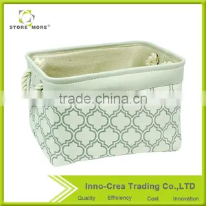 Store More / OEM Weaving Foldable Sundry Storage Bin With Cotton Rope Handle thumbnail-3