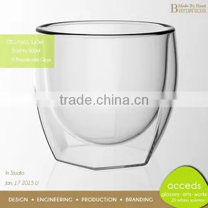 Made by Hand Ti-Borosilicate Unbreakable Dessert Couple Glass Cup thumbnail-6