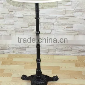 Antique European Style Marble Top Cast Iron High Bar Table LQ-G913 thumbnail-1