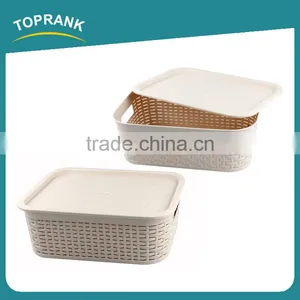 Toprank High Quality Medium Size Kids Products Toy Storage Box Cube Box Decorative Living Organizer Storage Box With Lid thumbnail-1