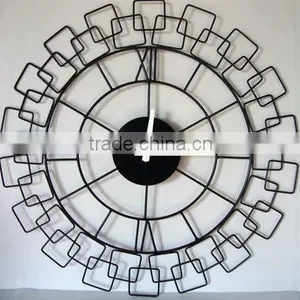 Wholesale Metal Art Diamond Wall Clock thumbnail-1