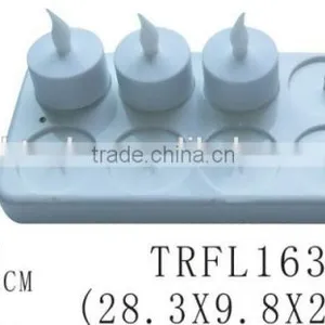 Decorative Plastic Flameless 12pcs Rechargeable Led Candle Set thumbnail-1